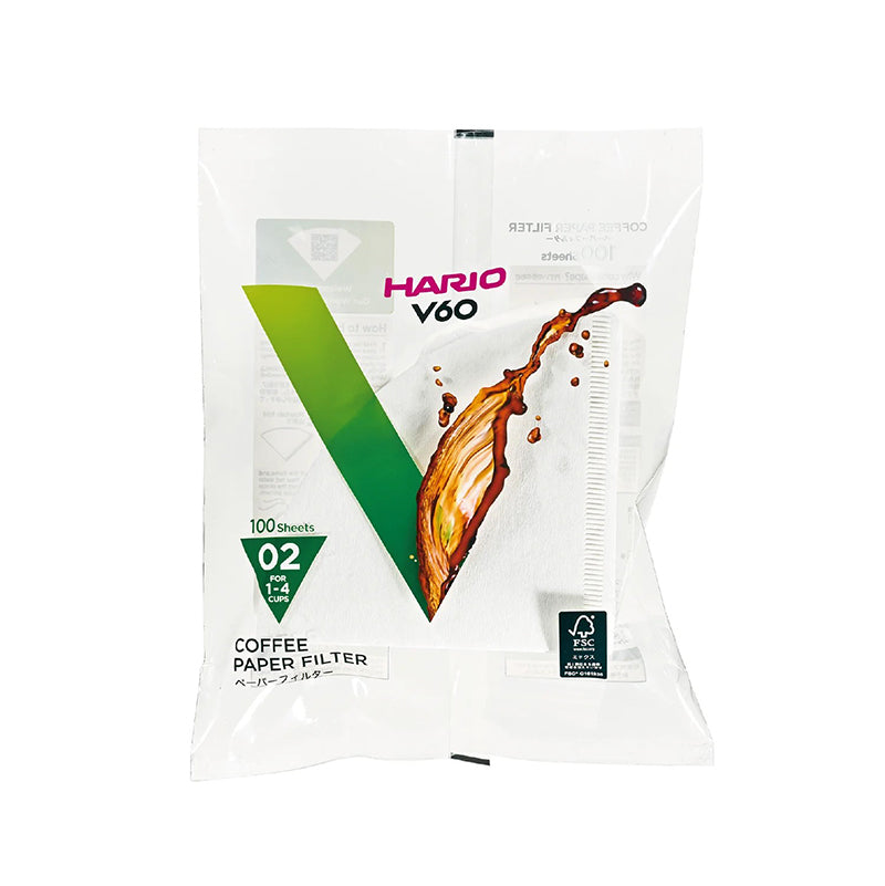 Хартиени филтри за HARIO V60 - размер 02 (1-4 чаши)